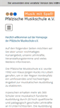 Mobile Screenshot of pfaelzische-musikschule.de