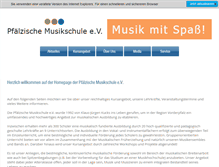 Tablet Screenshot of pfaelzische-musikschule.de